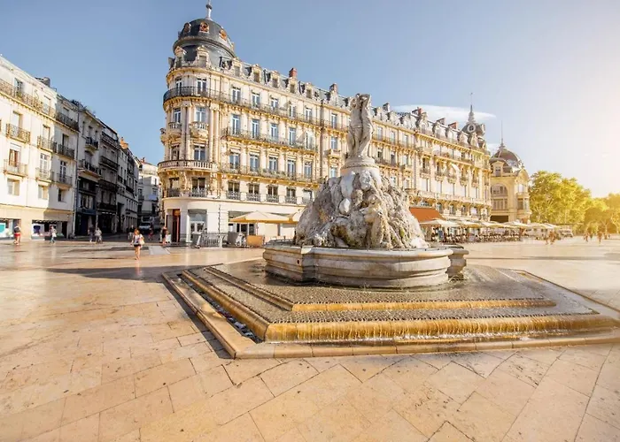 006 - Le Corum 2 Chambres, Parking, Wifi, Clim, Centre Montpellier